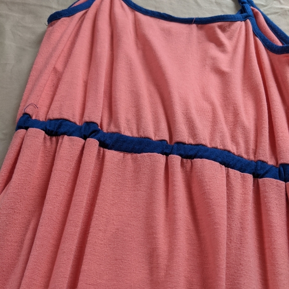 Jersey High Low Spaghetti Strap Keyhole Dress - Picture 3 of 3